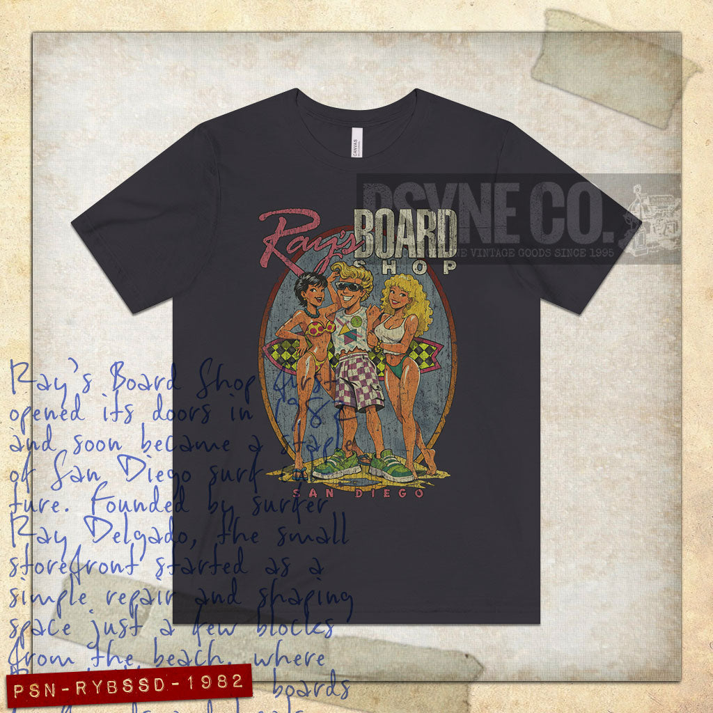 Ray's Board Shop San Diego 1982 Vintage Men's T-Shirt