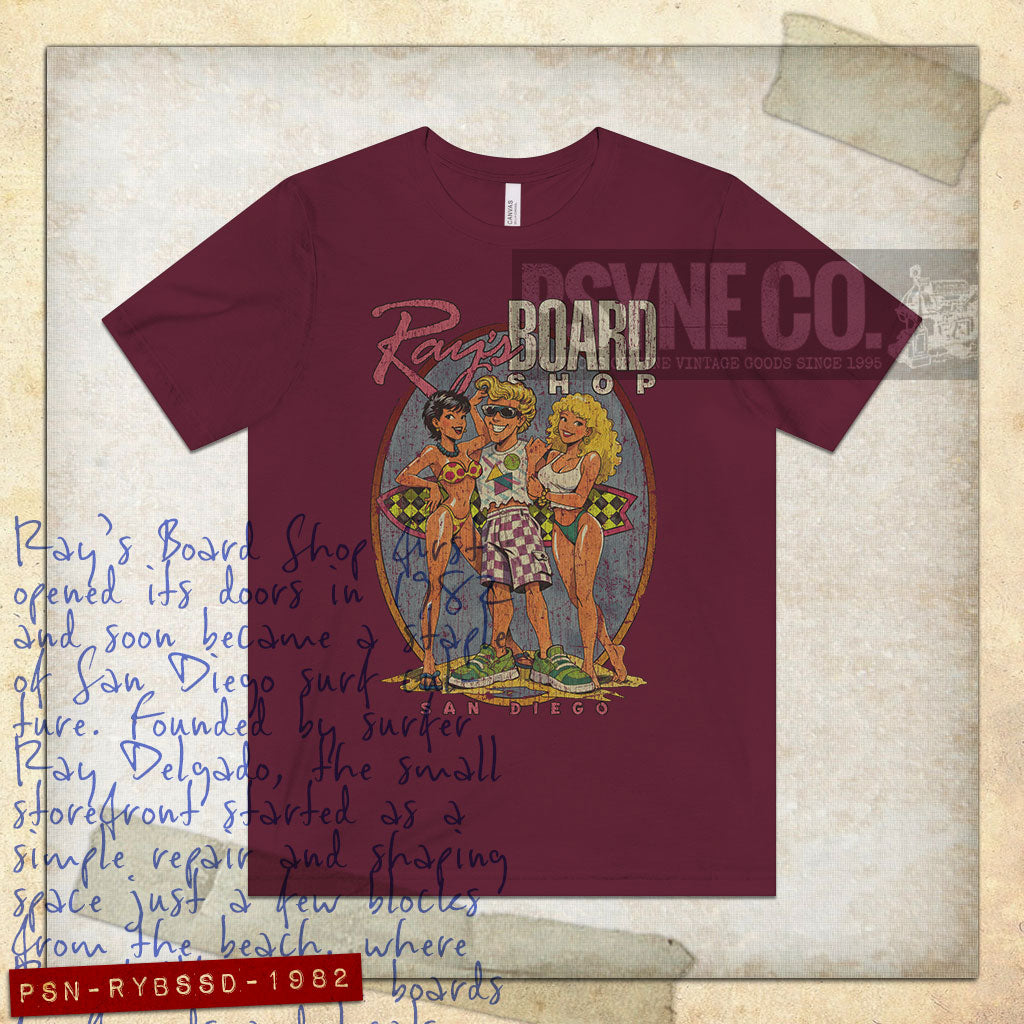 Ray's Board Shop San Diego 1982 Vintage Men's T-Shirt