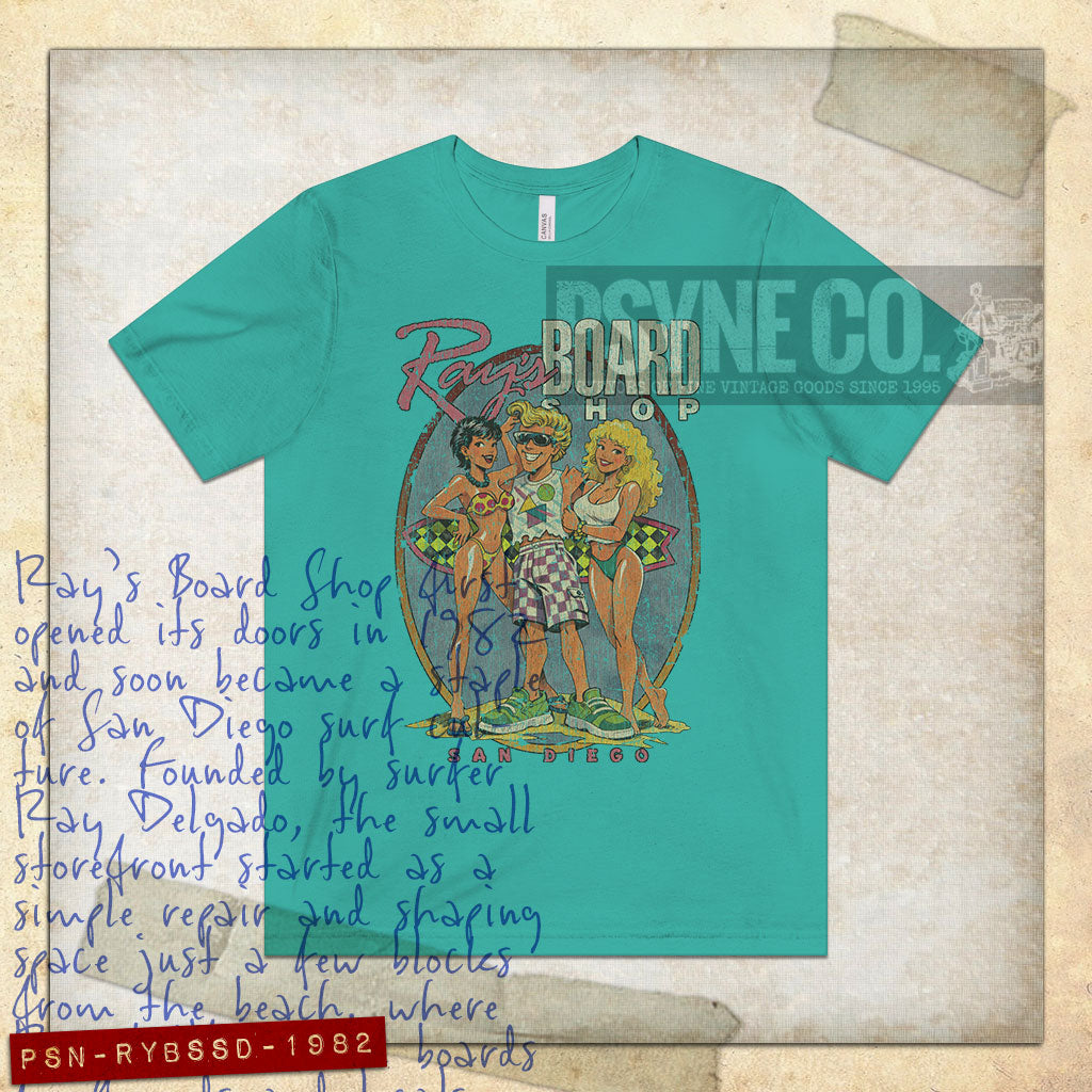 Ray's Board Shop San Diego 1982 Vintage Men's T-Shirt