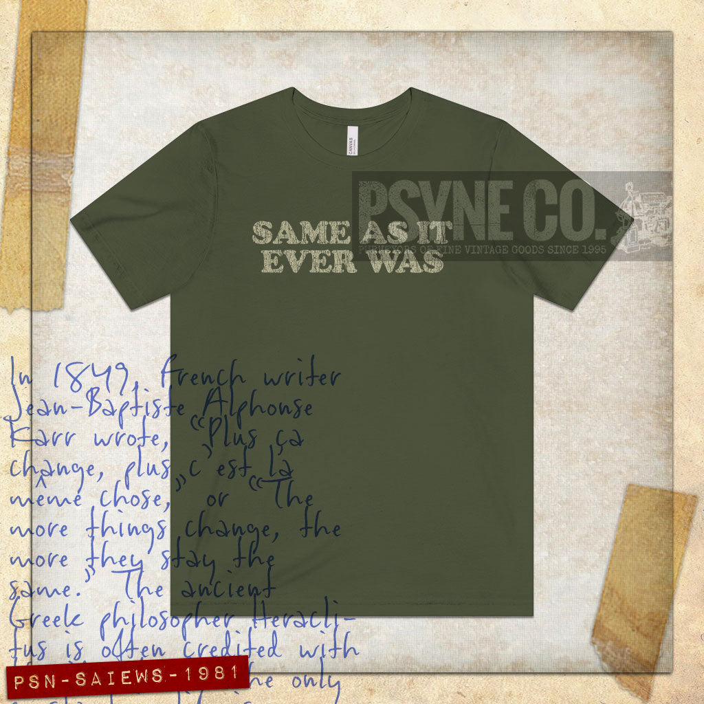 Same As It Ever Was 1981 Vintage Men's T-Shirt