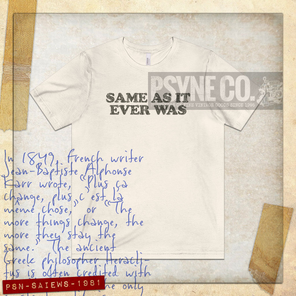 Same As It Ever Was 1981 Vintage Men's T-Shirt