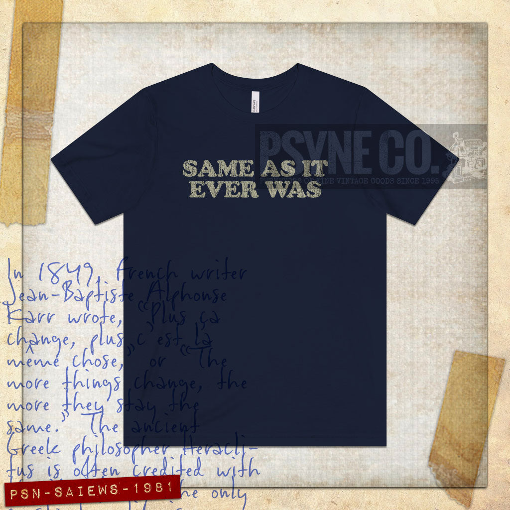 Same As It Ever Was 1981 Vintage Men's T-Shirt