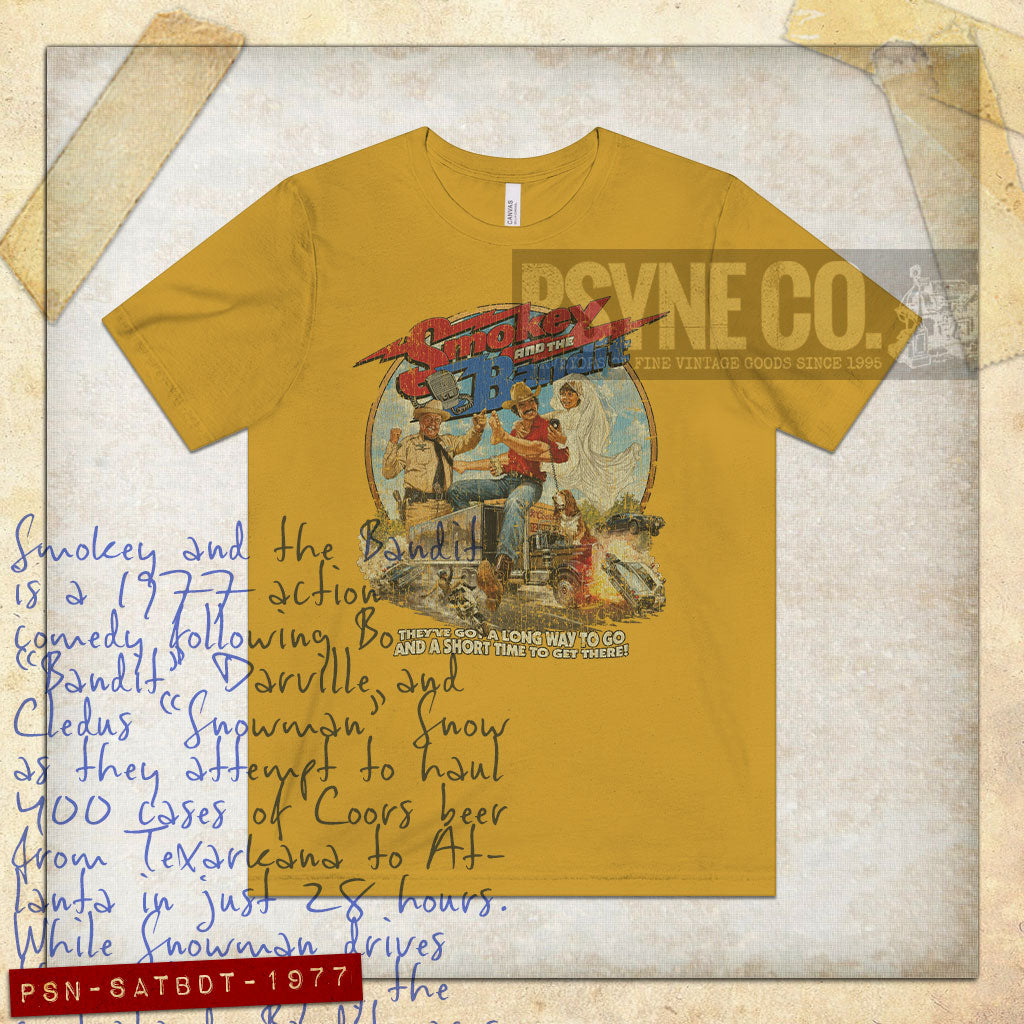 Smokey and the Bandit 1977 Vintage Men's T-Shirt