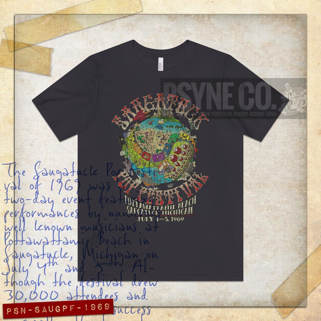 Saugatuck Pop Festival 1969 Vintage Men's T-Shirt