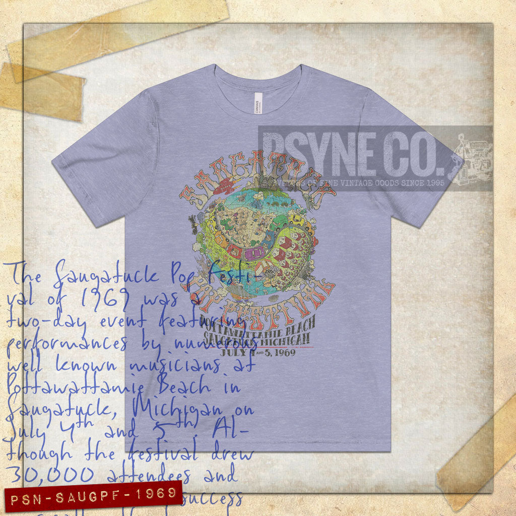 Saugatuck Pop Festival 1969 Vintage Men's T-Shirt