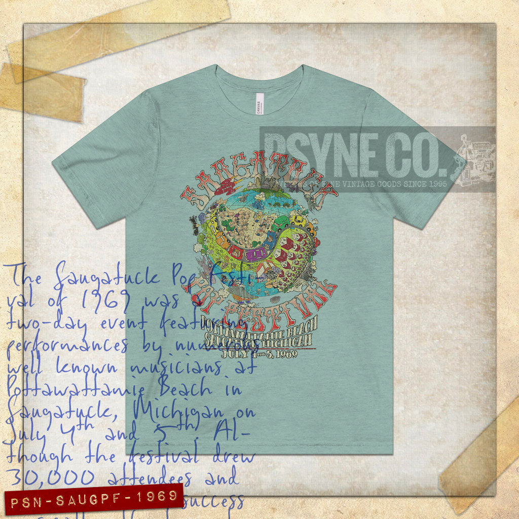 Saugatuck Pop Festival 1969 Vintage Men's T-Shirt
