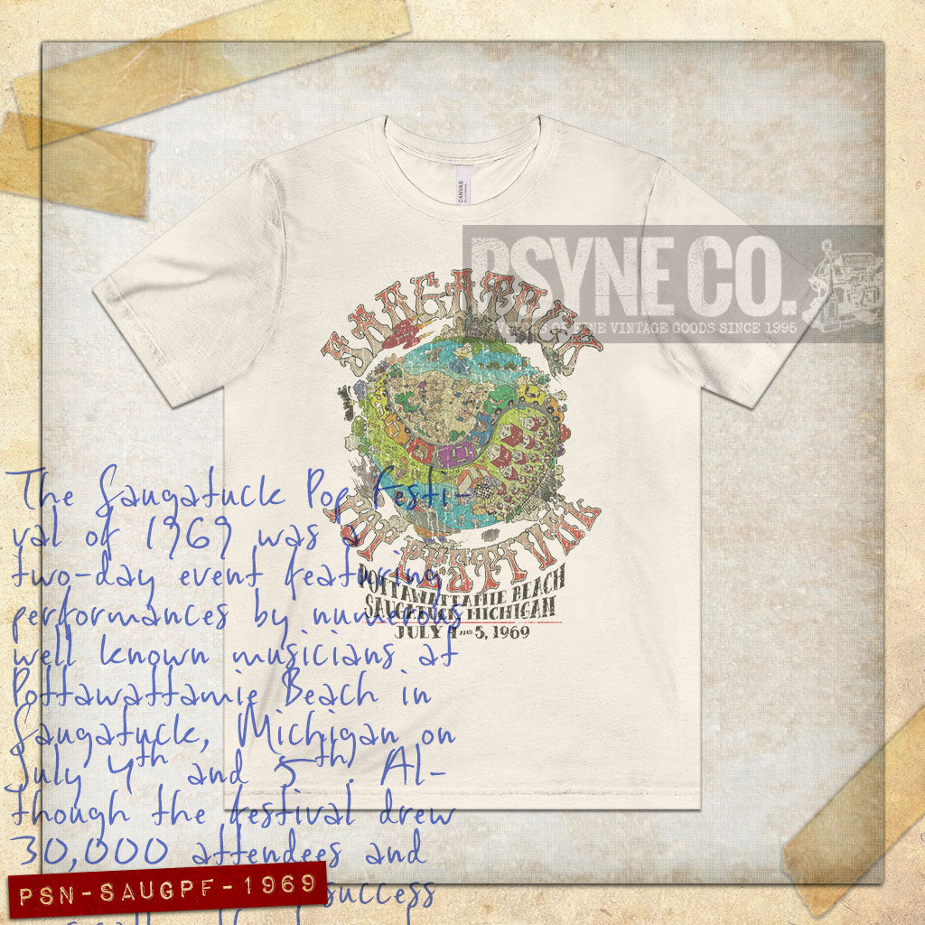 Saugatuck Pop Festival 1969 Vintage Men's T-Shirt