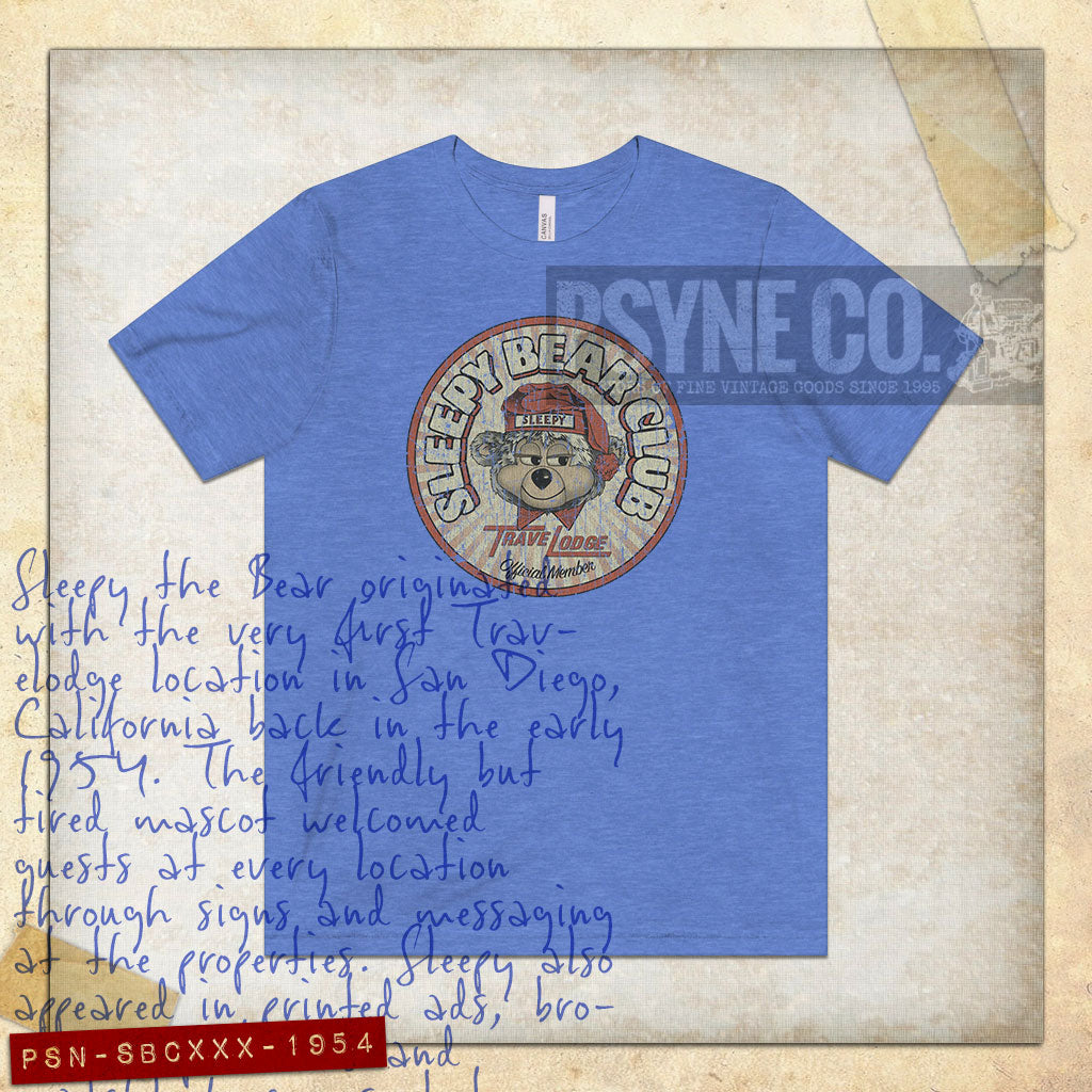 Sleepy Bear Club 1954 Vintage Men's T-Shirt