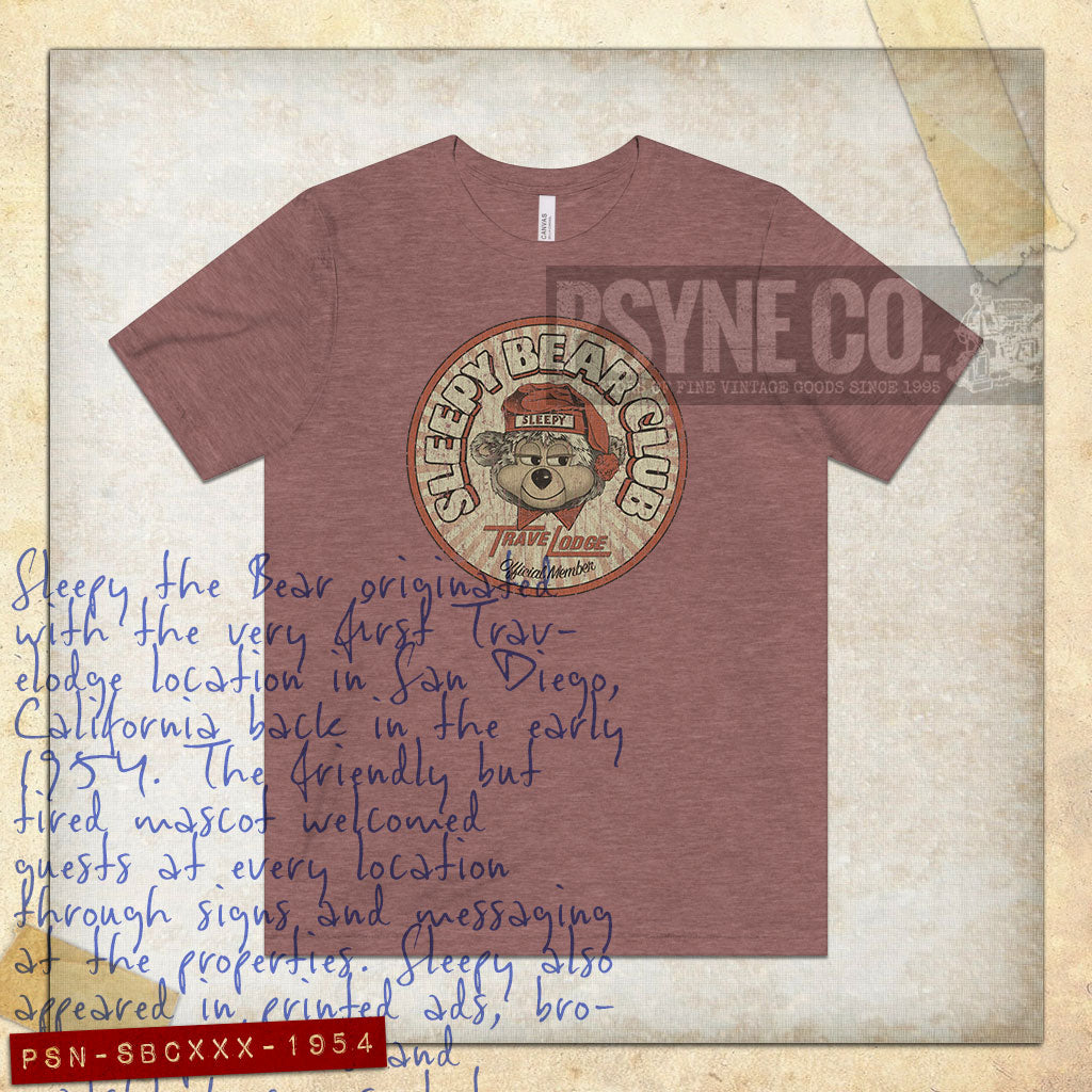 Sleepy Bear Club 1954 Vintage Men's T-Shirt