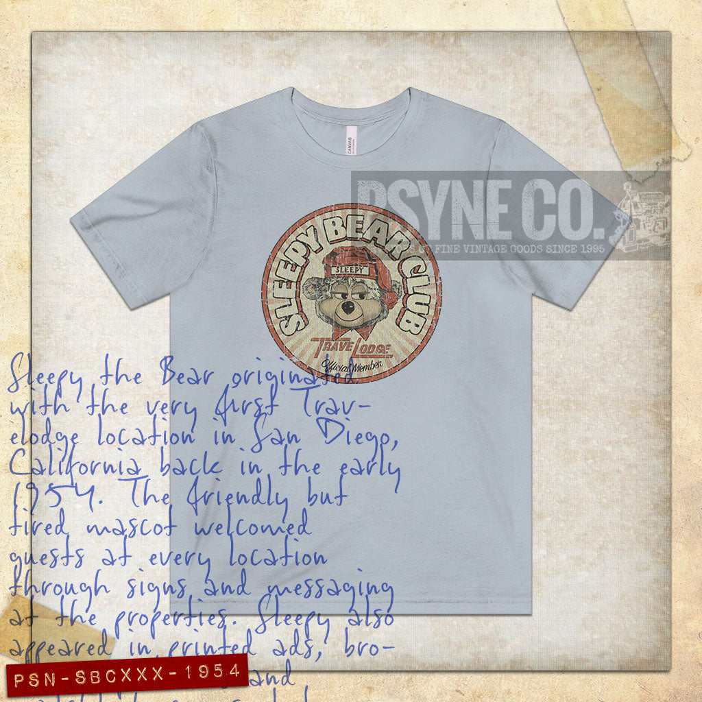 Sleepy Bear Club 1954 Vintage Men's T-Shirt