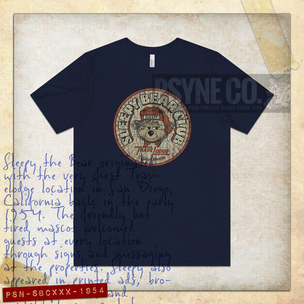 Sleepy Bear Club 1954 Vintage Men's T-Shirt