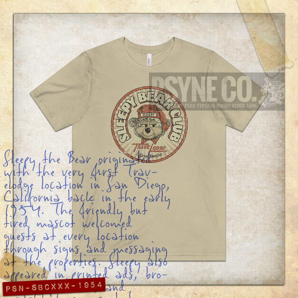 Sleepy Bear Club 1954 Vintage Men's T-Shirt