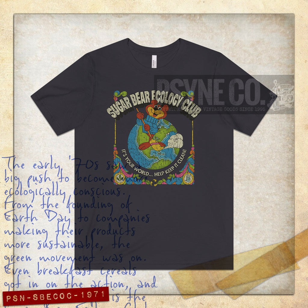Sugar Bear Ecology Club 1971 Vintage Men's T-Shirt