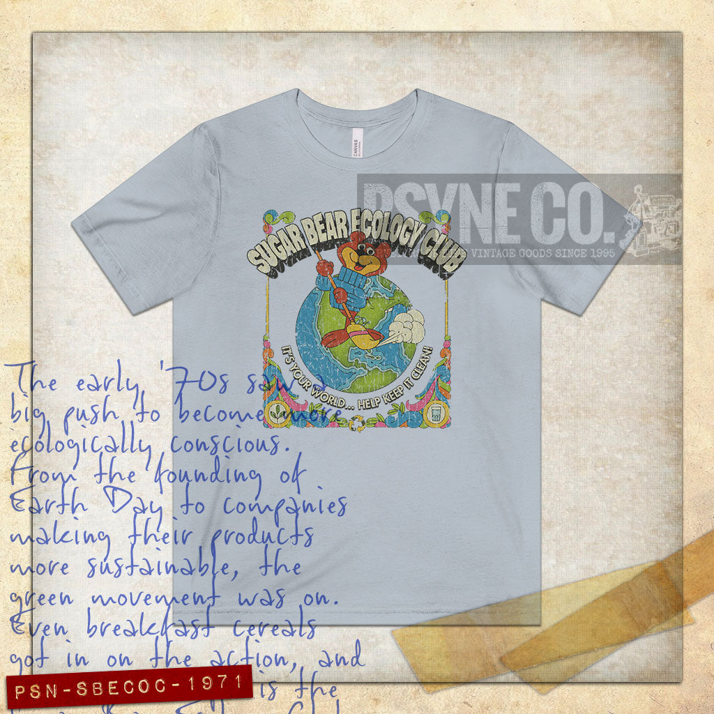 Sugar Bear Ecology Club 1971 Vintage Men's T-Shirt
