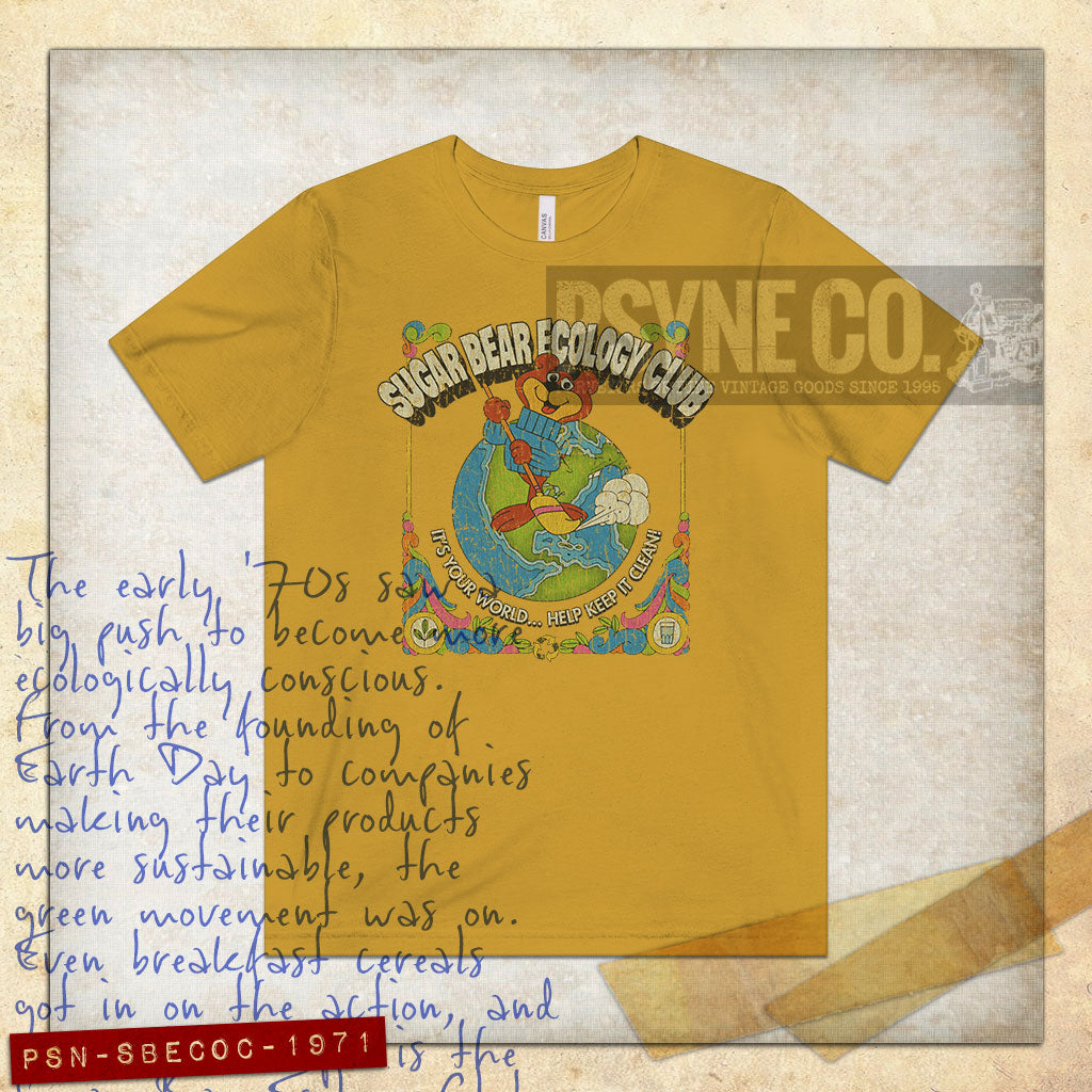 Sugar Bear Ecology Club 1971 Vintage Men's T-Shirt