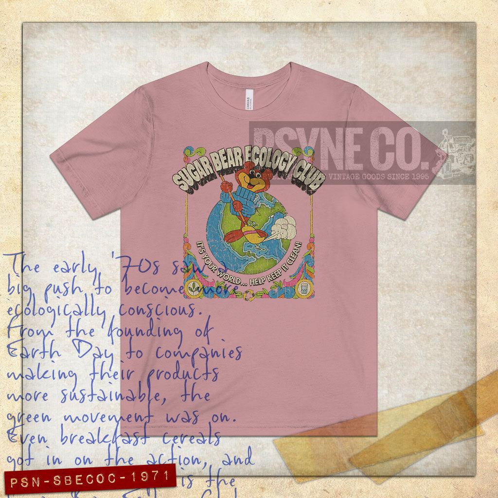 Sugar Bear Ecology Club 1971 Vintage Men's T-Shirt