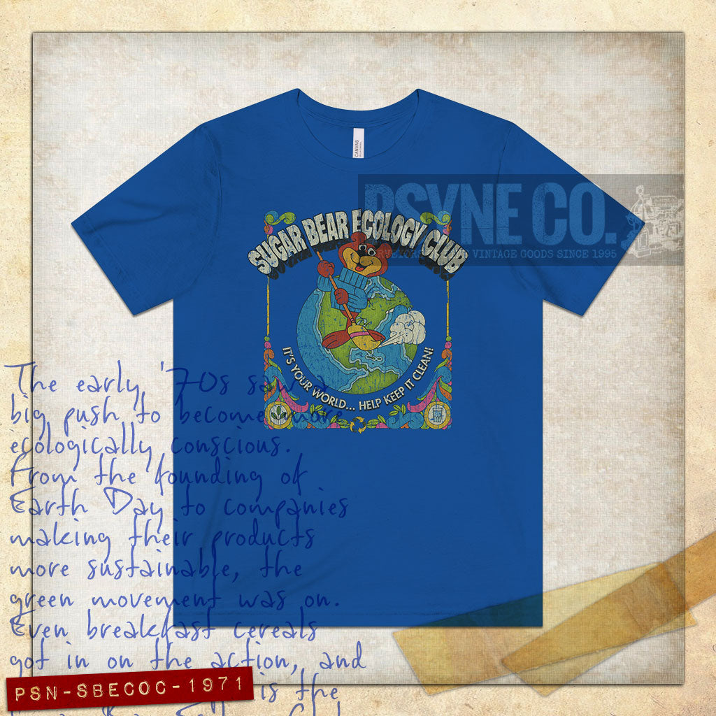 Sugar Bear Ecology Club 1971 Vintage Men's T-Shirt
