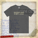 Skateboarding is Not a Crime 1988 Vintage Men's T-Shirt