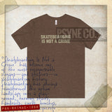 Skateboarding is Not a Crime 1988 Vintage Men's T-Shirt