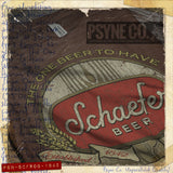 Schaefer The One Beer To Have 1842 Vintage Men’s T-Shirt