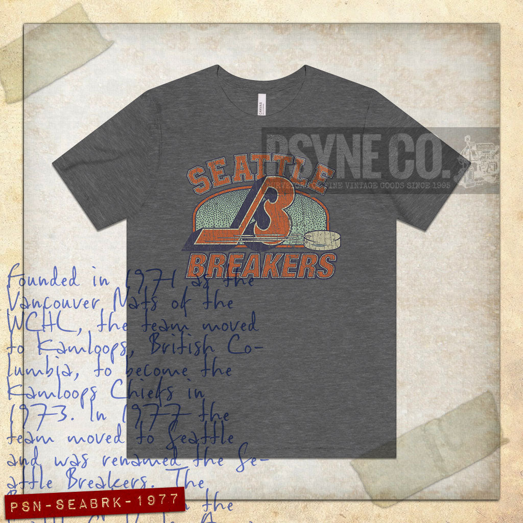 Seattle Breakers Hockey 1977 Vintage Men's T-Shirt