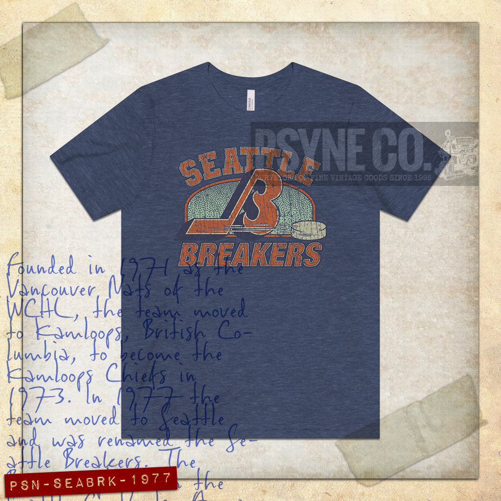 Seattle Breakers Hockey 1977 Vintage Men's T-Shirt