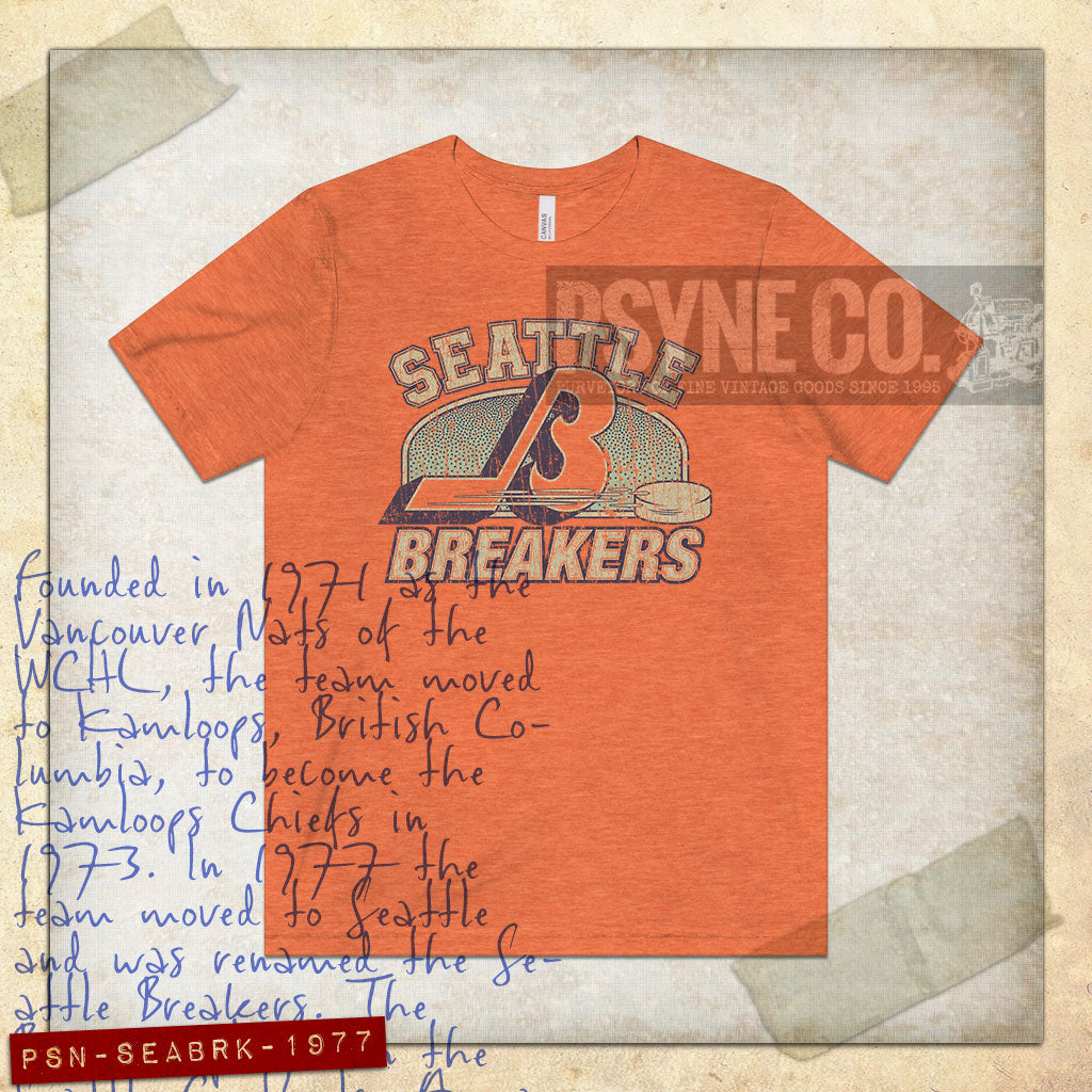 Seattle Breakers Hockey 1977 Vintage Men's T-Shirt