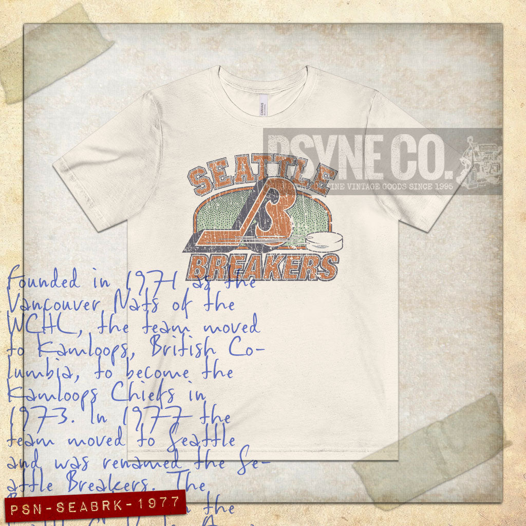 Seattle Breakers Hockey 1977 Vintage Men's T-Shirt