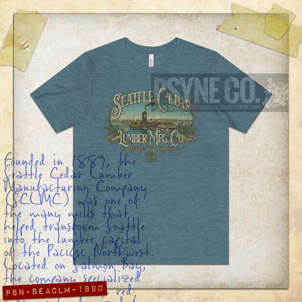 Seattle Cedar Lumber Mfg. Co. 1890 Vintage Men's T-Shirt