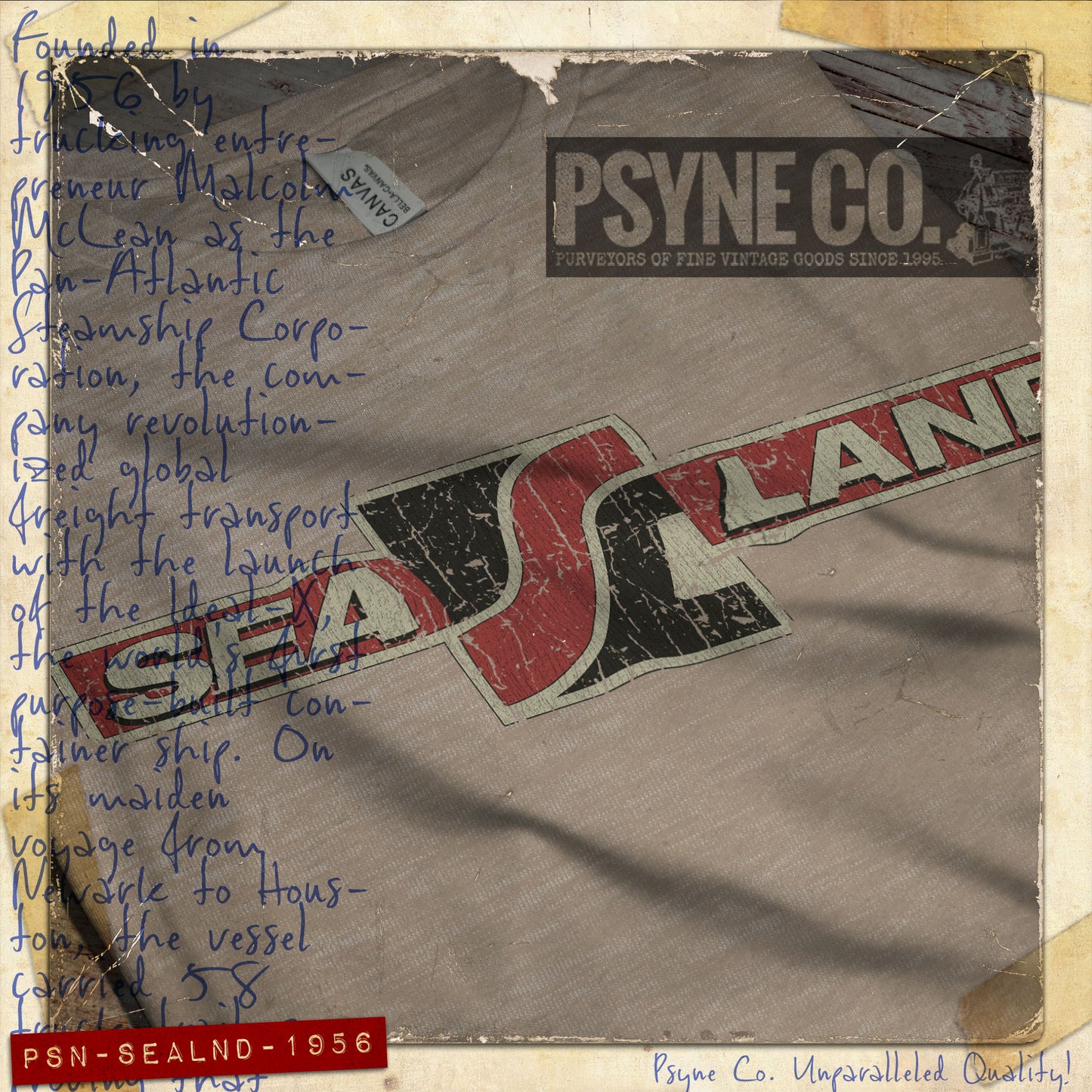 Sea-Land 1956 Vintage Men's T-Shirt
