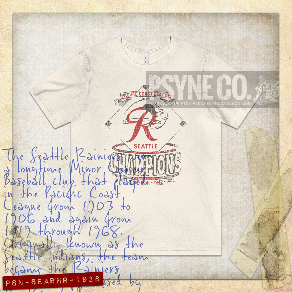 Seattle Rainiers 1938 Vintage Men's T-Shirt