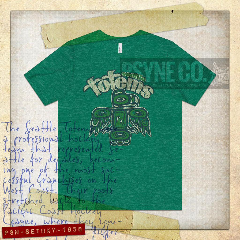 Seattle Totems Hockey 1958 Vintage Men's T-Shirt