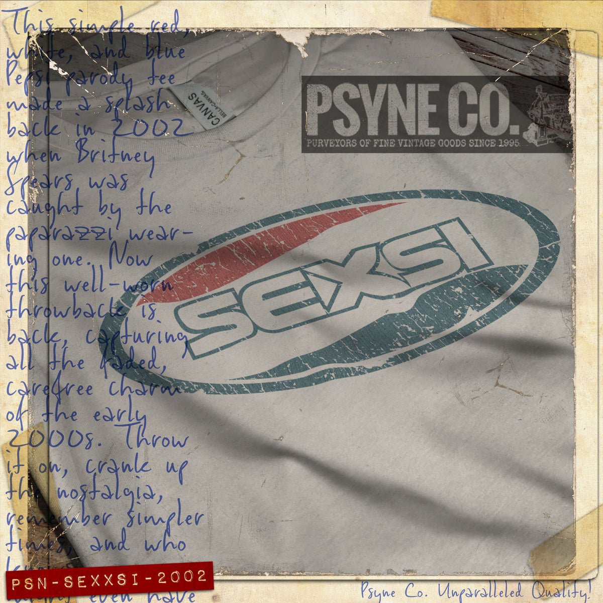 Sexsi 2002 Vintage Men's T-Shirt