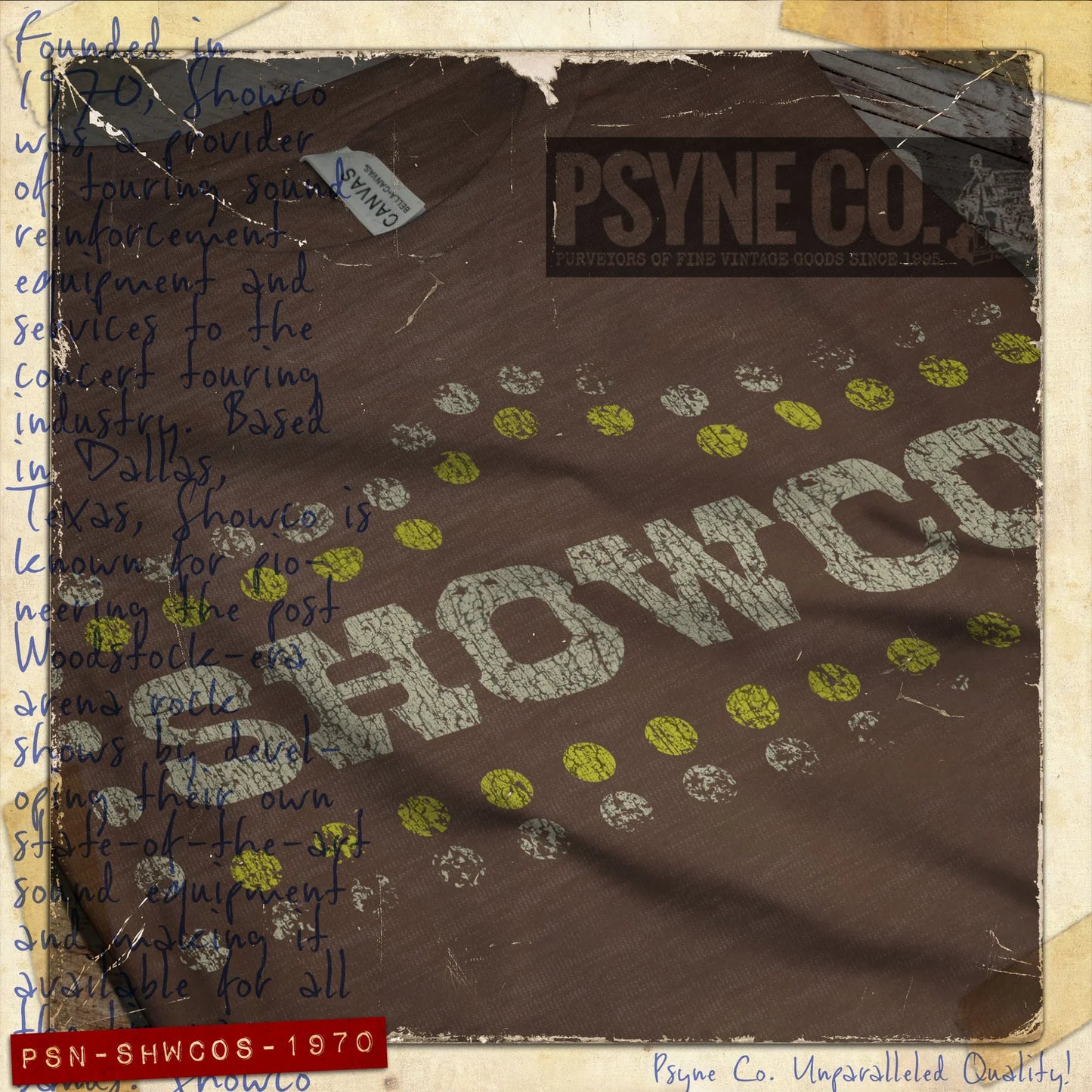 Showco Sound 1970 Vintage Men's T-Shirt