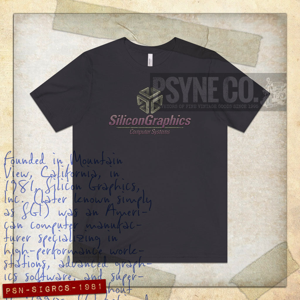Silicon Graphics Computer Systems 1981 Vintage Men's T-Shirt