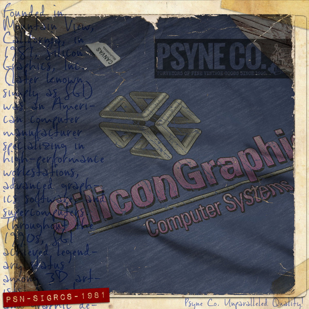 Silicon Graphics Computer Systems 1981 Vintage Men's T-Shirt