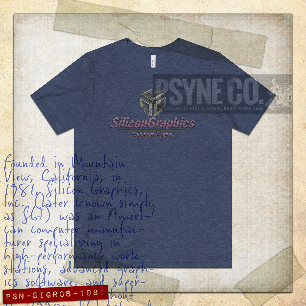 Silicon Graphics Computer Systems 1981 Vintage Men's T-Shirt