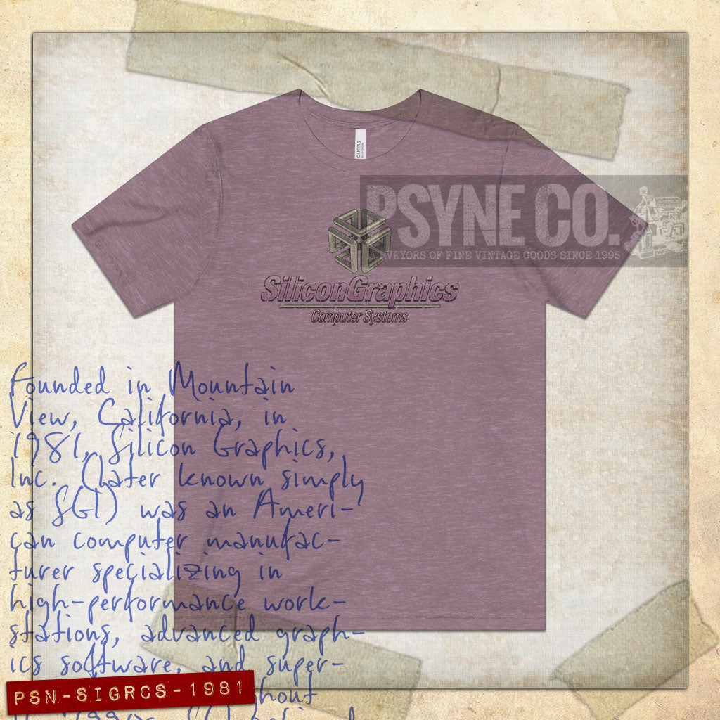 Silicon Graphics Computer Systems 1981 Vintage Men's T-Shirt