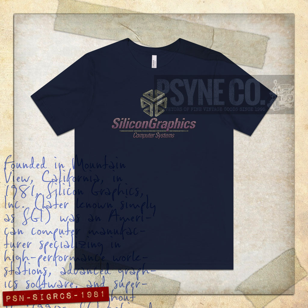 Silicon Graphics Computer Systems 1981 Vintage Men's T-Shirt