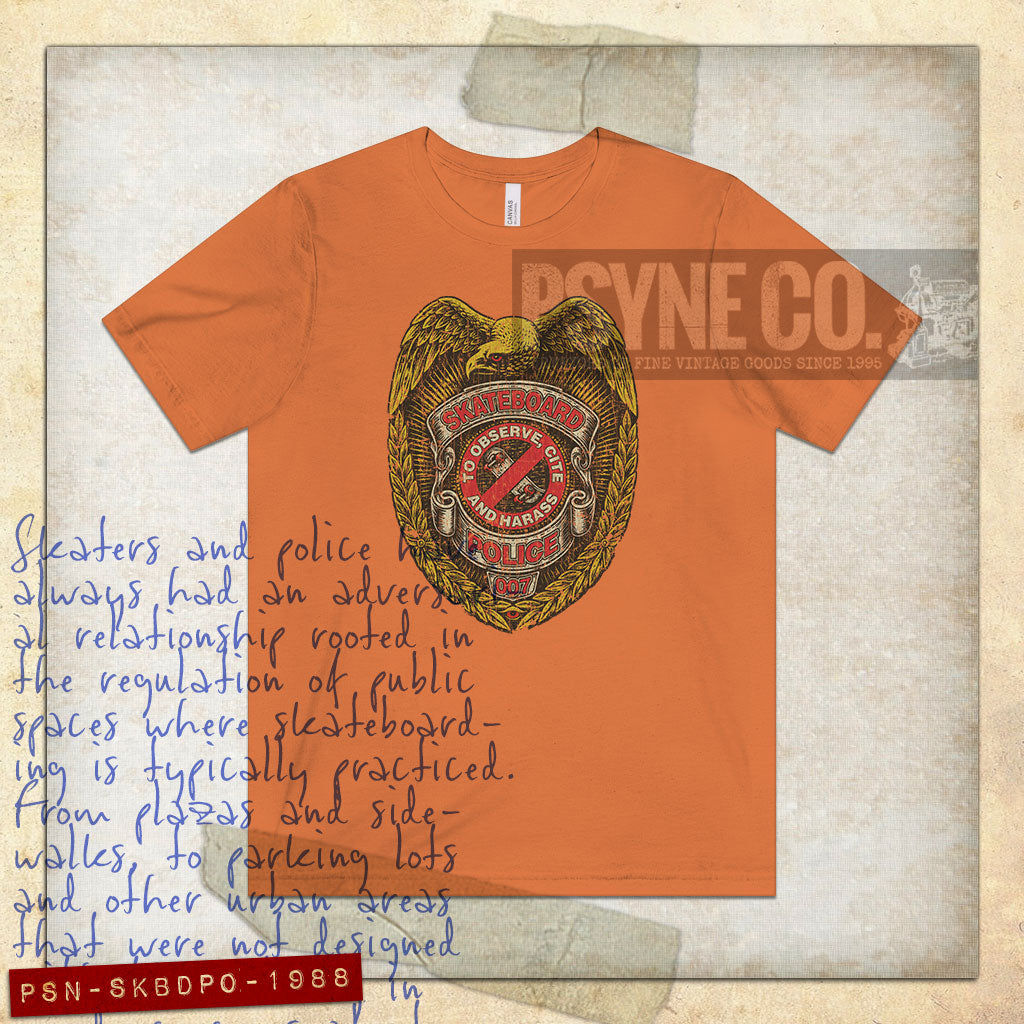 Skateboard Police 1988 Vintage Men's T-Shirt