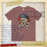 Skate Rags Skull and Crossbones 1985 Vintage Men's T-Shirt
