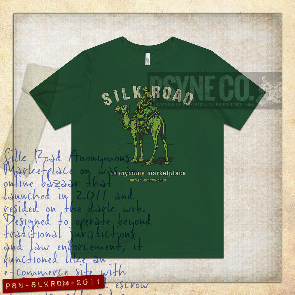 Silk Road Anonymous Marketplace 2011 Vintage Men's T-Shirt