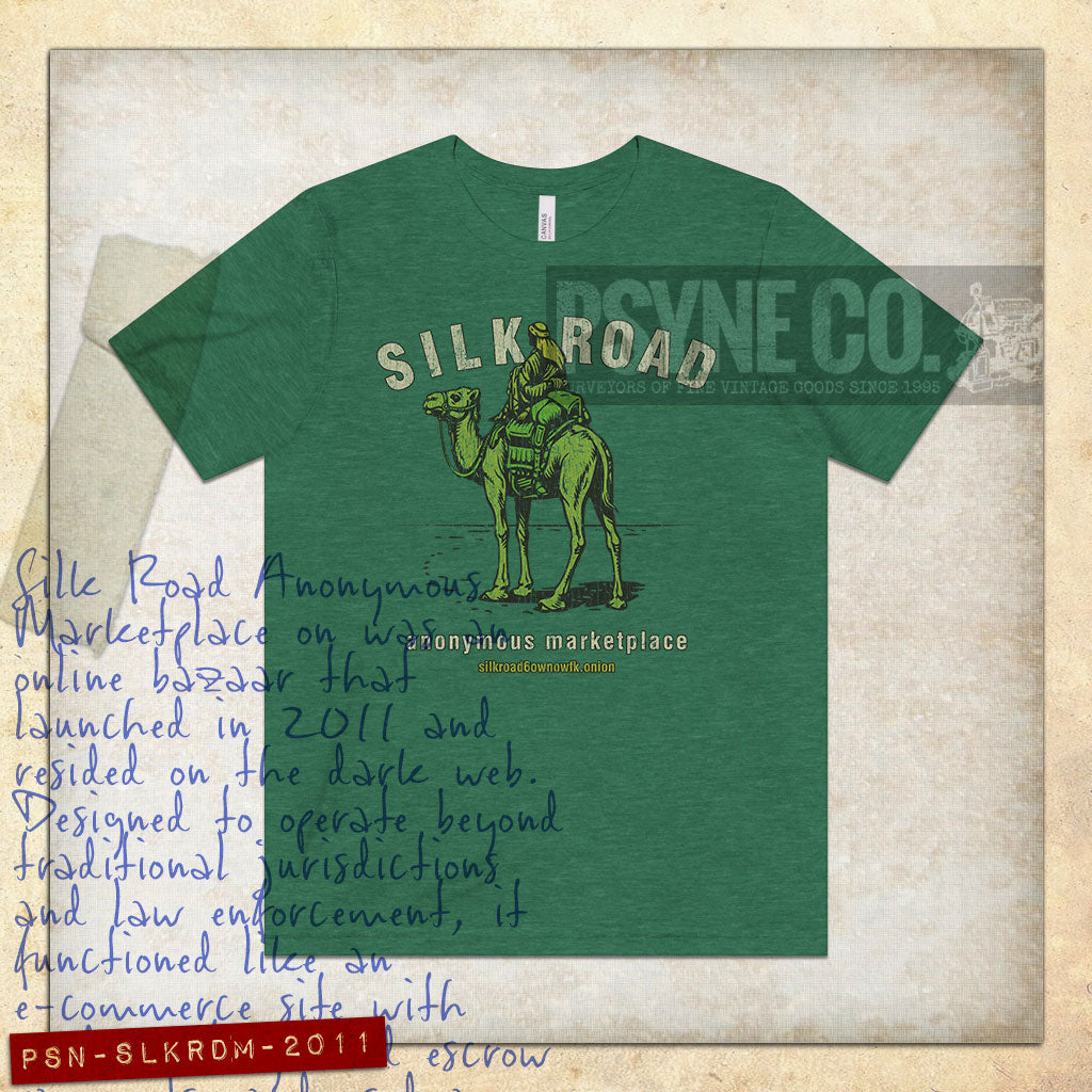 Silk Road Anonymous Marketplace 2011 Vintage Men's T-Shirt