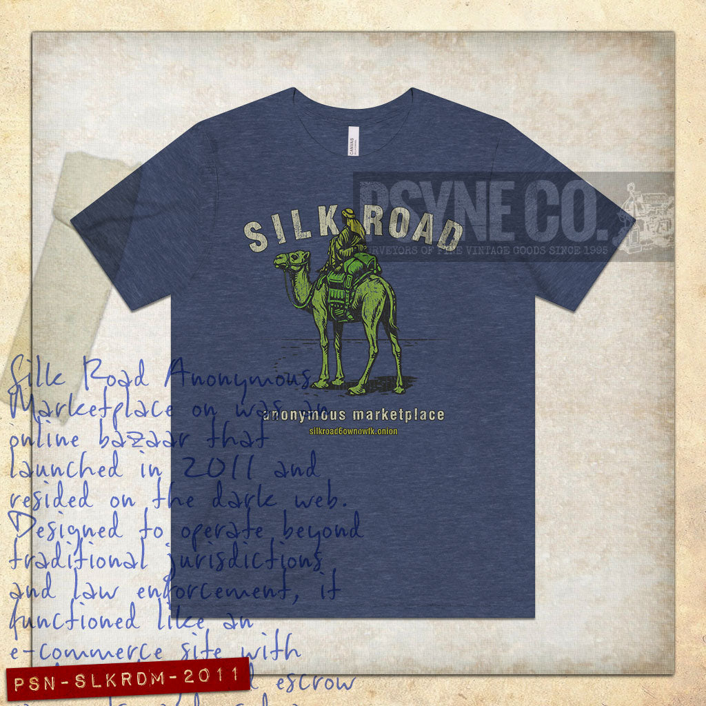 Silk Road Anonymous Marketplace 2011 Vintage Men's T-Shirt
