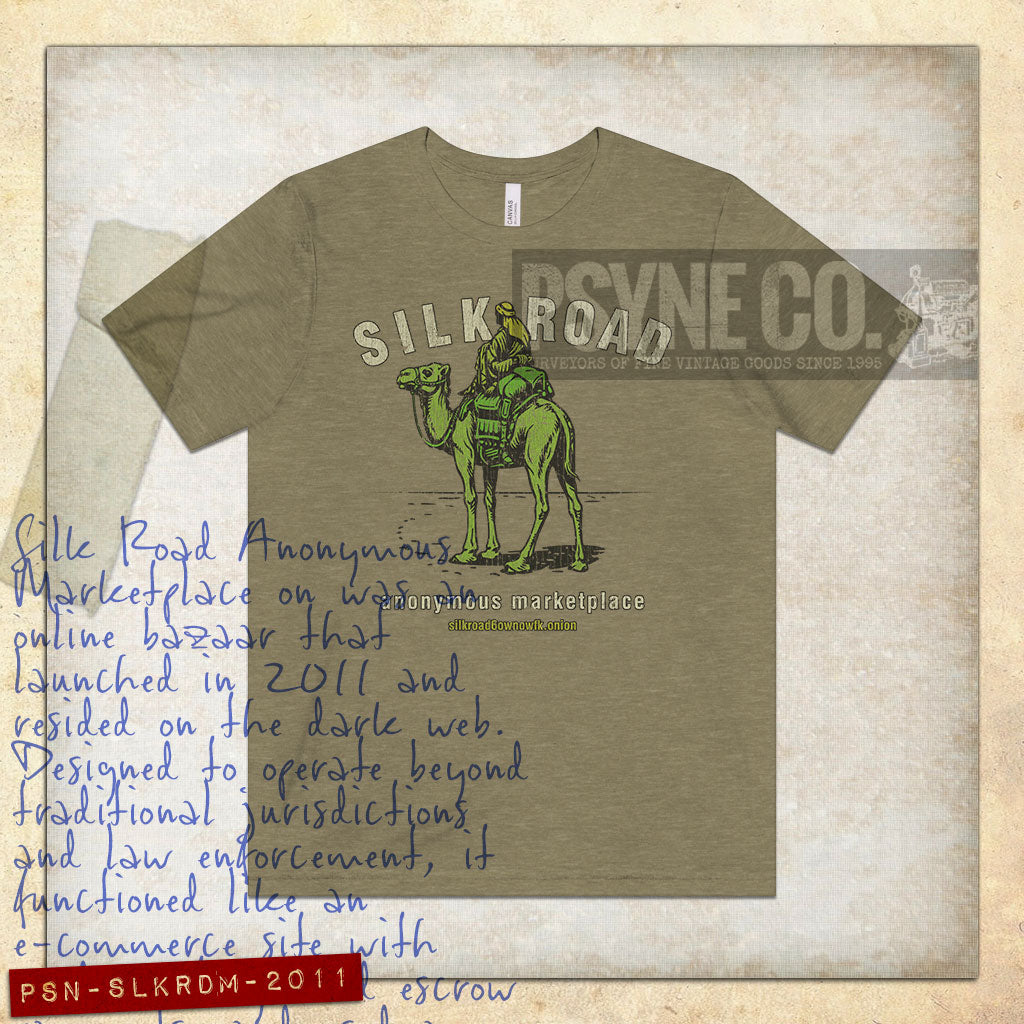 Silk Road Anonymous Marketplace 2011 Vintage Men's T-Shirt