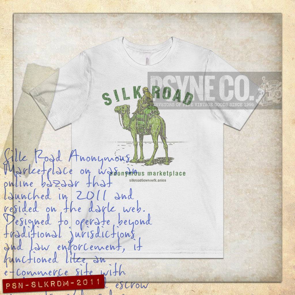 Silk Road Anonymous Marketplace 2011 Vintage Men's T-Shirt