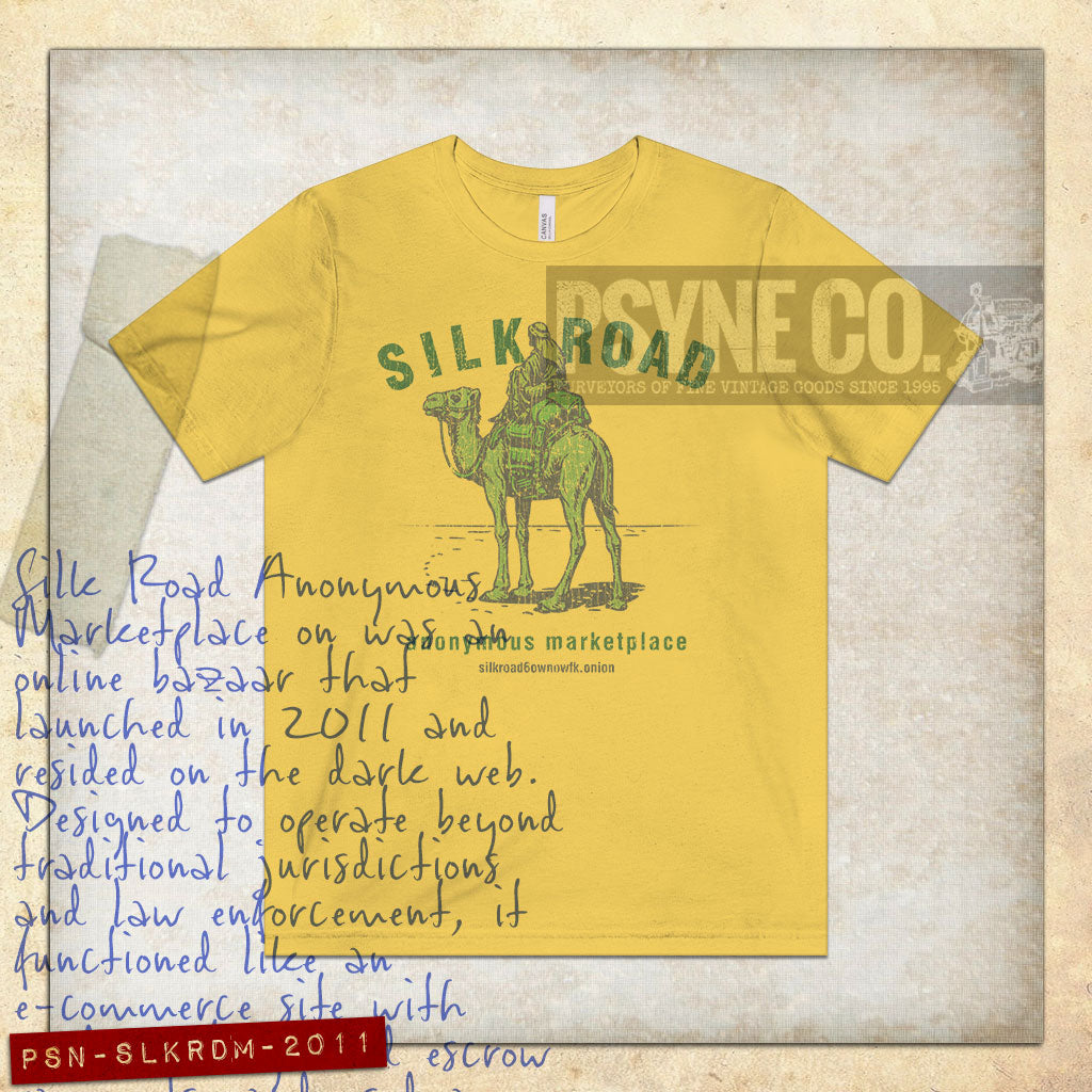 Silk Road Anonymous Marketplace 2011 Vintage Men's T-Shirt