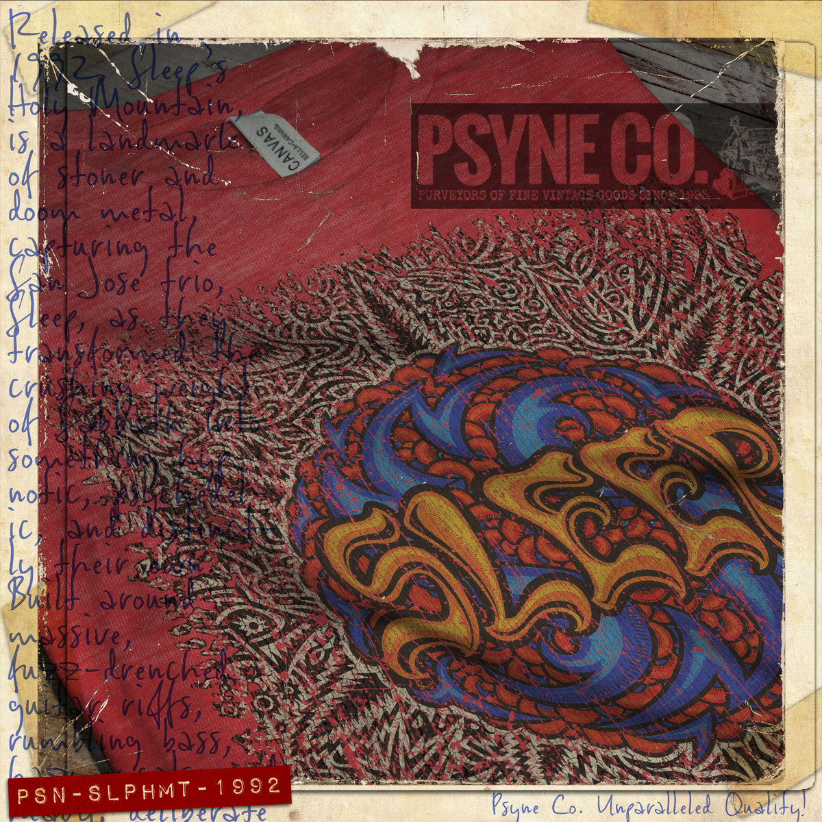 Sleep's Holy Mountain 1992 Vintage Men's T-Shirt