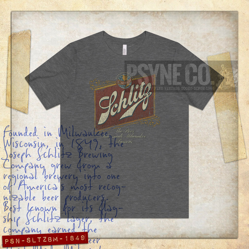 Schlitz Beer Milwaukee 1849 Vintage Men's T-Shirt