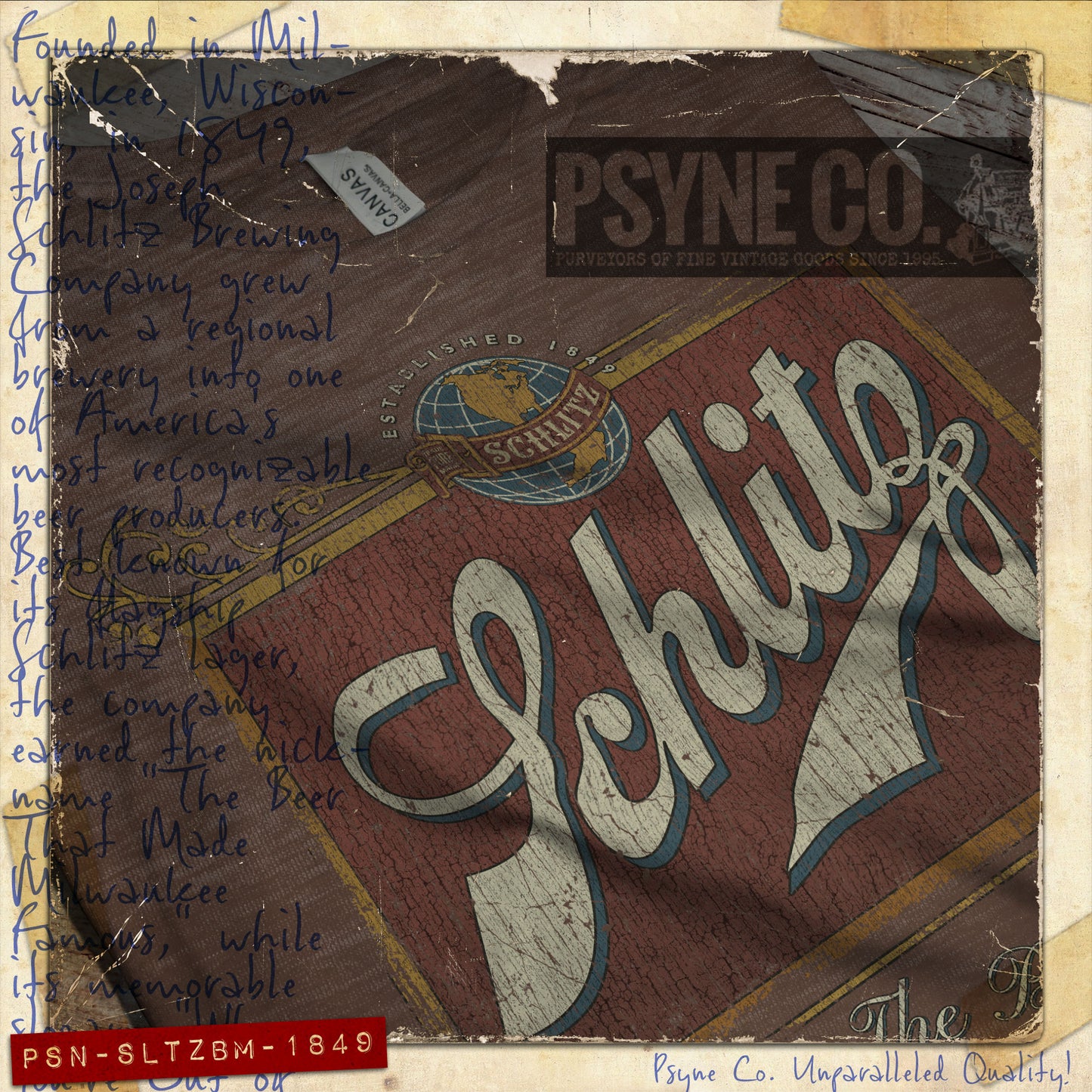 Schlitz Beer Milwaukee 1849 Vintage Men's T-Shirt